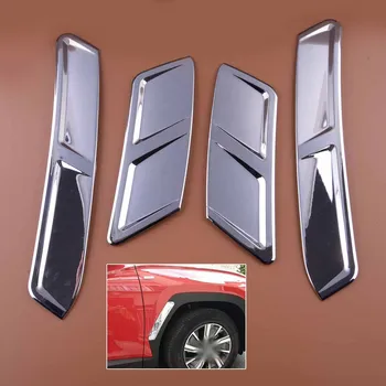 4Pcs Auto Predné, Zadné Ľavé Pravé Koleso Obočie Nálepky Výbava Strane Krytu Chrome Silver ABS vhodné na Hyundai Tucson NX4 2021 2022