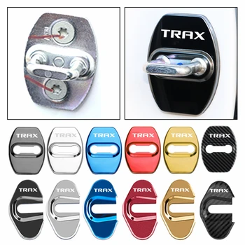 4pcs/set Auto Door Lock ochranný Kryt Prípade Výmenu Nálepky antikoróznych pre Chevrolet TRAX 2014-2019 Auto Styling Dekorácie