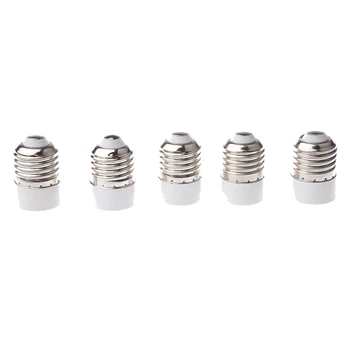 5 Pack E27 na E14 Lampa Svetla Pätica Prevodníkom Prevodníka Žiarovka Rozšíriť Základňu CFL malé Skrutku Adaptéra