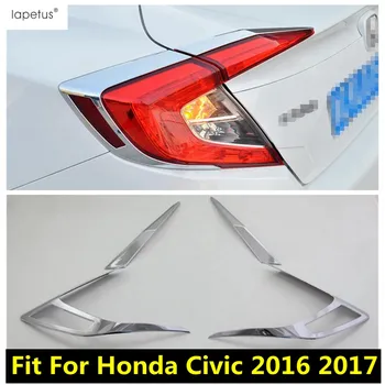 ABS chrómové Doplnky Pre Honda Civic 2016 2017 Zadný Kufor, zadné Svetlo Viečka Obočie Liatie Dekorácie Kryt Výbava Exteriér