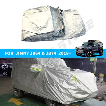 Auto Exteriérové Doplnky Na Suzuki Jimny 2019-2023 Auto Kryt Vonkajší Rainproof Vodotesný, Prachotesný Sun UV ochranný Kryt
