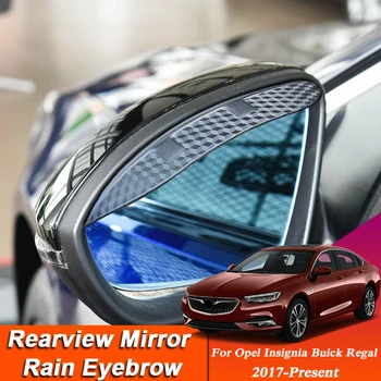 Auto-styling Pre Opel Insignia Buick Regal 2017-Súčasnosť Uhlíkových Vlákien Spätné Zrkadlo Obočie Dážď Štít Proti-dažďový Kryt-Nálepky