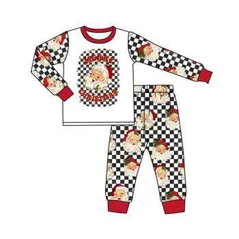 Boutique Vianoce Deti okolo Krku Chlapci Zápas Dievčatá Oblečenie Deti Noc Nosiť Dlhý Rukáv pyžamo Nastaviť