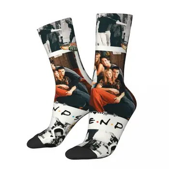 Crazy Design Priateľmi Najlepšie Momenty Tv Show Citácie Basketbal Ponožky Polyester Posádky Ponožky pre Ženy Muži