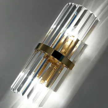 Crystal Nástenné svietidlo Moderného Nordic Sconces Vnútorné Osvetlenie Svetlo Luxusné LED Nástenné Svietidlo Domova pre Obývacia Izba, Spálňa, Nočné