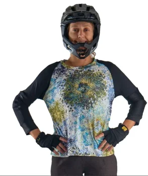 Cyklistický dres žena motocykel dlhý rukáv cyklistika dres mtb jersey motoross na koni