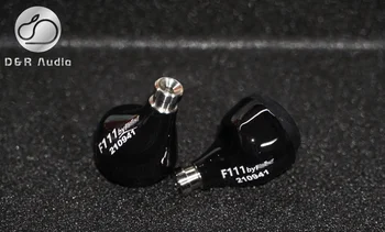 D&R AUDIO F111 samostatné jednotky pohybujúce železa káblové univerzálny hifi slúchadlá do uší black hra