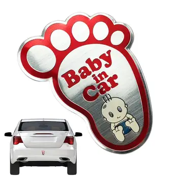 Dieťa v Aute Nálepky pre Autá, Baby na Palube Odnímateľné Bezpečnostné Nálepky tabuli 3D Znak, Odznak Nálepky Odtlačkový Auto Príslušenstvo