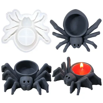 DIY Spider Sviečkový Silikónové Formy sviečkach Tekvica Lampa pre Domáce Bar Strašidelný Dom Halloween Dekor Epoxidové Živice Plesní