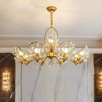 domov decorationPendant svetlá, luxusné crystal obývacia izba luster, jedáleň Prívesok lampy, stropné svietidlo, vnútorné osvetlenie