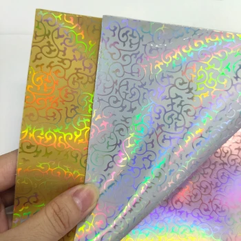 Faux Kožené Listy Špeciálne Vzor Holografické Kovové Laserové Zrkadlo Plastický PU kože, na Výrobu Obuvi Taška Oblečenie 30x135cm