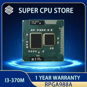 intel i3-370M SLBUK CPU Core Procesor i3-370M 3M Cache, 2.4 GHz, Intel i3 370M CPU PPGA988 podporu HM55 /QH57 rPGA988A