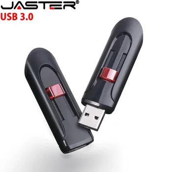 JASTER Nového Obchodného Partnera Vysokej Rýchlosti kl ' úč 128 GB Black Red Teleskopická USB 3.0 Flash Disk 64 GB Prenosný Pamäťový kľúč 32GB
