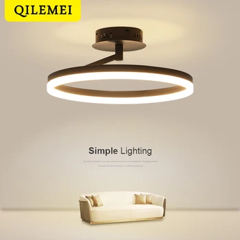 Kruhový Spálňa Stropné svietidlo Obývacia Izba LED Lampa Moderný Minimalistický Atmosférických Home Office Dekorácie, Interiérové Osvetlenie, Svietidlá