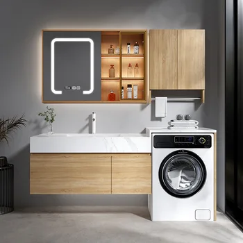 Kúpeľňový nábytok rock rada bezproblémové spájanie keramické umývadlo práčka kabinetu umyť ruky, umývadlo kabinet zmes