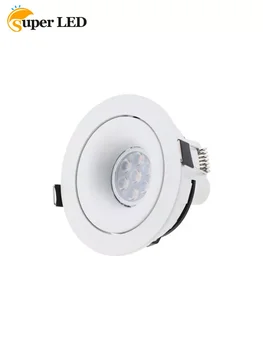 LED Multi MR16 Žiarovky GU10 Buľvy Puzdro Rám Downlight Stropu Nadol Svetlo Lampu Siling Kolo Čierna Biela