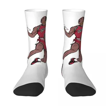 Lietanie Michaeler A Jordans Chicago 23 Basketbalové Hviezdy Býkov 9 Kontrast, farebné ponožky, Kompresné Ponožky Vtipné Grafiky