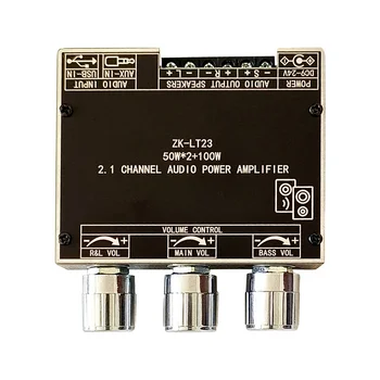 -LT23 5.1 Bluetooth Zosilňovač Rada 50W 2.1 Kanálový Zosilňovač Doska s skratu Ochrana pre Zvukové Pole