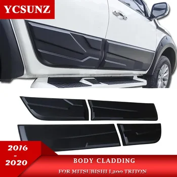Matne Čierne Telo Krytinu držiak Pre Mitsubishi L200 Triton Strada 2016 2017 2018 2019 2020 Dvojlôžkové Kabíne Auta Styling YCSUNZ