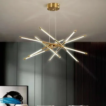 Minimalistické Línie Železa Droplight Nordic Pásy Domáce Dekorácie Dizajnér Obývacia Izba, Jedáleň, Spálňa Štúdia Lampy