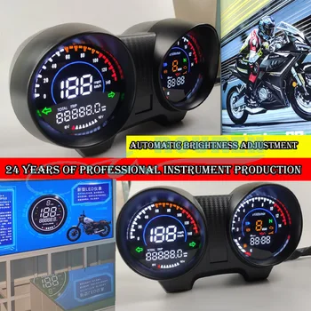 Motocykel Rýchlomer Nástroj Painel Digitálny LED Tachometra RPM Meter Hodiny Pre Titan 150 Fan150 CG 150 Meradlá Príslušenstvo