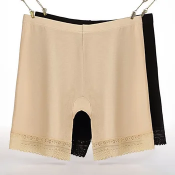 Mäkké a pohodlné bavlnené materiál boxerky bezpečnosti nohavice pre ženy nohavičky plus veľká veľkosť vysoký pás dámy bielizeň XXL