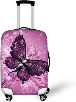 Móda Motýľ Spandex Elastické Batožiny Pokrytie Cestovných Kufor Chránič veľkosť batožiny