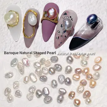 Na Nechty, Ozdoby Svetlé A Priesvitné Kúzlo Pearl Šperky Na Nechty, Výrobky Na Nechty, Vylepšenie Prírodných Sladkovodných Perál