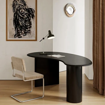 Nordic minimalistický stôl z masívu B&B písací stôl čierny stôl