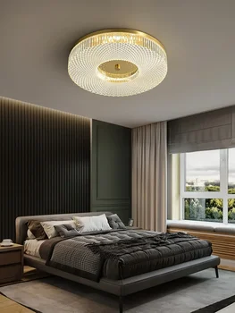 Nordic Moderné Svetlo Luxusné Stropné Svietidlo Okrúhle Spálne, Obývacia Izba Lampa Jednoduché Balkónom Izba Lampa Uličkou Všetky Medi Stropné Lampy