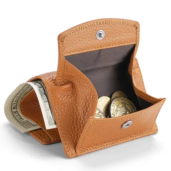 Nový štýl cowhide malú kabelku krátke lady kožené kabelky kabelky mince zmeniť taška