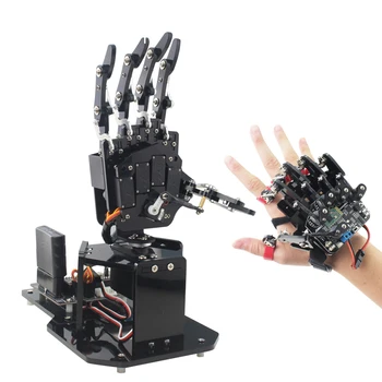 Open Source Bionic Robot Strane Päť Prstov Robot Pravej Ruke s STM32 Verzia + Nositeľné Mechanické Rukavice