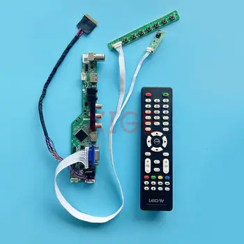 Pre LTN156HT01 B156HB01 LCD Radič Ovládač Board VGA+HDMI+AV+USB DIY Kit 15.6