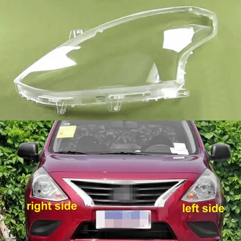 Pre Nissan Sunny 2014 2015 2016 Svetlomet Bývanie Transparentné Maska Kryt Svetlometu Shell Plexisklo Nahradiť Pôvodný Objektív