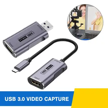 Pre PS5 Herné zrkadlovka 4K HD Vstup 1080P60 Záznam Zachytiť Hardvéru Počítača Karty Komponenty A Videa USB3.0HD Live B5V8