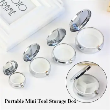 Prenosný Mini Odnímateľný Tin Jar Kontajner Fľašiach Box Sviečka Pohárov Medicíny Box Pilulku Šperky Úložný Box