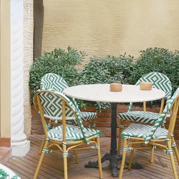 Prispôsobený vonkajšie jedáleň, bar, homestay záhrada, internet, červená, nepremokavé, retro francúzsky kaviareň, ratan stoličky