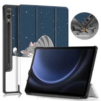 Puzdro pre Samsung Galaxy Tab S9 FE Plus 12 4 Inteligentný Kryt pre Samsung Galaxy Tab S9 FE Plus 12.4 palcový Tablet Prípade Funda SM-X610