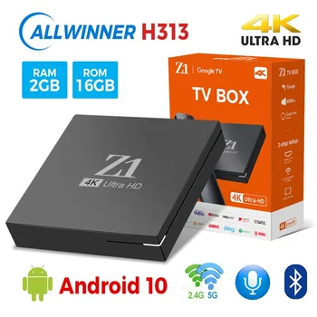 Pôvodné Z1 TV BOX 2023 Android 10.0 allwinner H313 quad core 2.4 G WIFi HDR10 4K 2 GB, 16 GB media player H. 265 iptv Domáce Kino