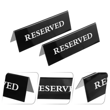 Rezervované Znaky Znamení Tabuľka Akryl Rezervácie Svadobné Karty Sedenie Miesto, Stan Reštaurácia Izba Stoličky Hosť Názov Konferenčný Stôl