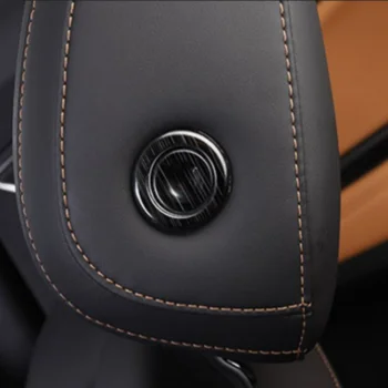 SBTMY Nehrdzavejúcej ocele dekoratívne rám patch pre auto sedadla nastavenie opierky hlavy tlačidlo Pre Geely Tugella 2019-2022 FY11