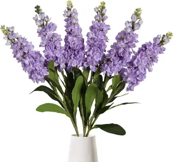 Snapdragon Umelého Hodvábu Kvetov, Antirrhinum, Falošné Kvety Usporiadanie, Home Party Dekorácie,6PCs, 31.50 v, Larkspur