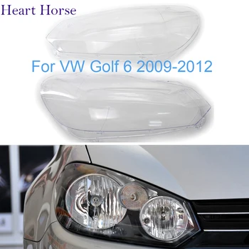 Svetlometov Kryt Pre VW Golf6 Golf 6 na roky 2009-2013 Auta Predné Svetlomety Transparen Lampshades Lampa Svetlometu Svetlomet Objektív