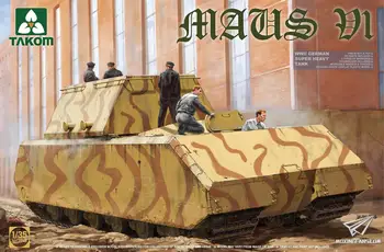 Takom 2049 1/35 Maus V1 druhej svetovej VOJNY nemecká Super Ťažký Tank Model Auta