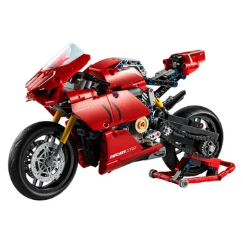 Technológia Motocykel Stavebné Bloky Ducati Moc 42107 Lokomotíva Model Mechanické Skupiny Tehly Ťažké Montáž Hračka Pre Deti Darček