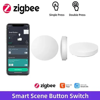 Tuya ZigBee Smart Home Tlačidlo Scény Prepínač Inteligentné Prepojenie Smart Switch Batériou Napájaný pomocou Inteligentného Života Zigbee Alexa Domovská stránka Google