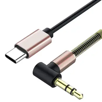 USB Typu C Audio Kábel Vysúvacie USB C Do 3.5 mm Audio konektor pre Slúchadlá Adaptér Flexibilné Audio Kábel Pre Slúchadlá Auto Stereofónny Reproduktor