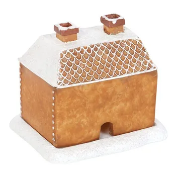 Vianočné Snow-Zavŕšená Gingerbread House Kadidlo Censers Odolné Strany Stola Dekor Pre Obývacia Izba