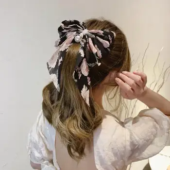 Vlasy Clip veľký luk kvetinový vlásenky späť vedúci kórejský čisté červené vlásenky headdress vlasy príslušenstvo top klip klip jar