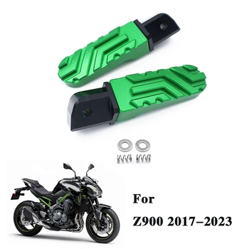 Zadné Nohy Cestujúcich Peg Nôh Pedále Čierna A Zelená Motocykel Doplnky Na Kawasaki Z900 Z650 2017-2023 Z750, Z800